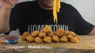 موکبانگ قارچ سوخاری - Persian Mukbang Fried mushrooms