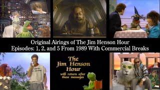 Original Airings of The Jim Henson Hour Episodes: 1, 2, and 5 From 1989 With Commercial Breaks