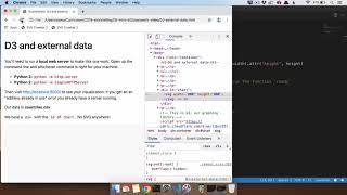 D3 Class Review 5: Running a server for D3 visualizations