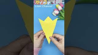 Cách cắt hoa Mai trang trí Tết thêm rực rỡ | How to cut paper flower | Liam Channel