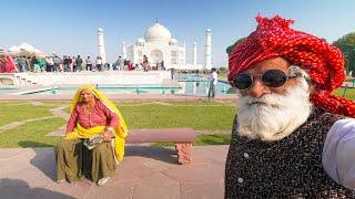 Finally Dada Dadi at tajmahal 