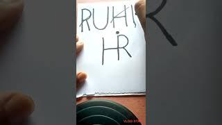 RUHI NAME LOGO DESIGN//#trendingshorts //#subscribe //#youtubeshorts //#viralshort