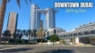 Downtown Dubai Morning Walk | 4k | Dubai Tourist Destination|UAE    #dubai