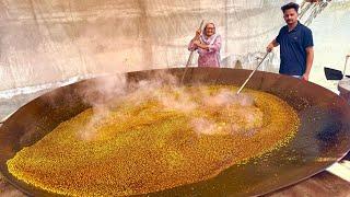 Aloo Matar in Big Kadai 