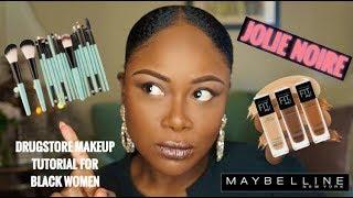 Drugstore/Affordable Makeup Tutorial | For Black Women | Jolie Noire