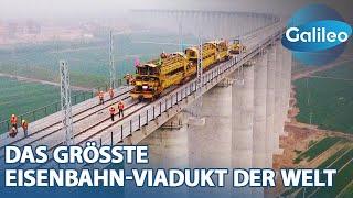 Chinas Mega-Projekt: Das größte Eisenbahn-Viadukt der Welt