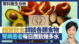 腎病健康飲食指南｜減蛋白質攝取助延遲洗腎 但低蛋白飲食要小心！腎病患者每日應飲幾多水 病情初期多水可護腎？飲食最重要控制3大要素 詳談各類食物飲品建議！｜王建芳醫生 腎科醫生葉逸軒醫生｜人類健康研究所