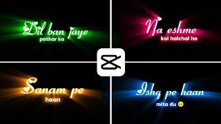 Colorful Text Lyrics Video Editing In Capcut | Trending Lyrics Video Editing In Capcut | Capcut Edit