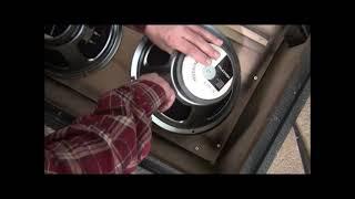 Replacing the speakers in a Marshall JCM 900 1960A 4X12 Cabinet