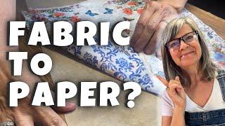 Turn Fabric Scraps into DIY Paper / Easy Fabric Paper Tutorial