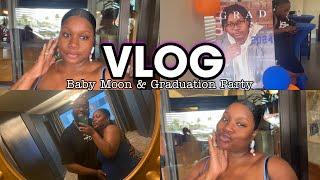 VLOG| RELAXING BABY MOON & NEPHEW GRADUATION PARTY | QUEEN JA’VON