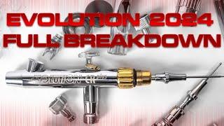 Harder & Steenbeck Evolution 2024 airbrush full breakdown for cleaning/maintenance and re-assembly.