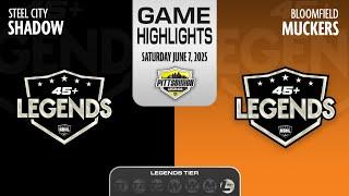 NBHL Pittsburgh Legends Tier: Bloomfield Muckers vs. Steel City Shadow Highlights (06/07/2025)