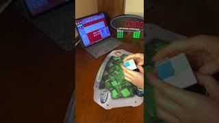 a 2x2 solve, but if my cube breaks, the video ends...