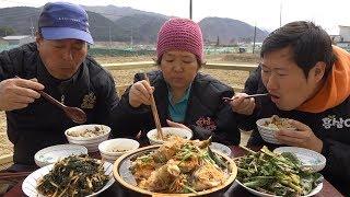 다양한 요리와 푸짐한 먹방~[[장치탕, 전복밥, 모자반무침, 동초겉절이]] 요리&먹방!! - Mukbang eating show