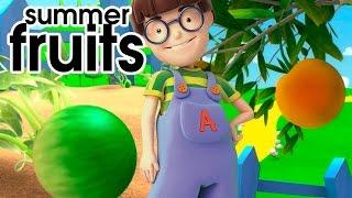 Alex toddlers educational cartoon videos - Learning summer fruits