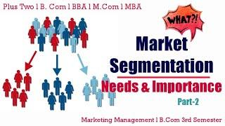 Market Segmentation l Meaning l Needs & Importance l Marketing Management l Malayalam Explanation