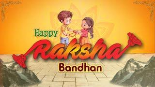 Happy Raksha Bandhan Animation 2024 (Rakhi Motion Graphics) 2024 with Green Screen Chroma