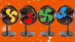 Colourful Fan Spinning