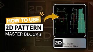 How to use 2D Pattern Master Blocks from the TUKAweb Marketplace