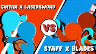 SDS Animation: LEGENDARY FIGHT - Laser Sword x Guitar vs Blades x Staff