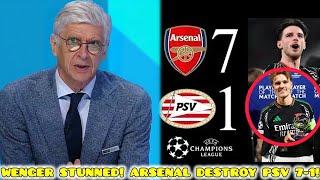 ARSÈNE WENGER IN SHOCK AS ARSENAL DESTROY PSV 7-1 IN CHAMPIONS LEAGUE MASTERCLASS!