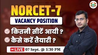 NORCET-7 Vacancy Position Complete Details by Siddharth Sir | DAMS Nursing