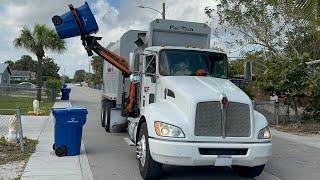 Goode (GCF) Kenworth Pac Tech Bandit Automated Side Loader Garbage Truck Video