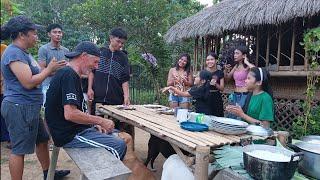 "BIRTHDAY IN THE FIELDS! Son Cooks Homemade Feast for Friends & Family in the Countryside!"