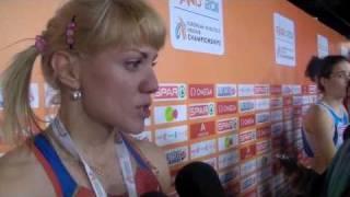 Olesya Krasnomovets (RUS) after 400m final