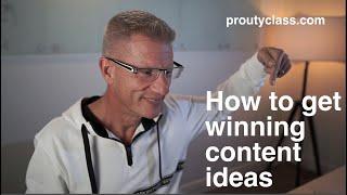 The #1 Place To Get Winning Content Ideas - Chris Prouty