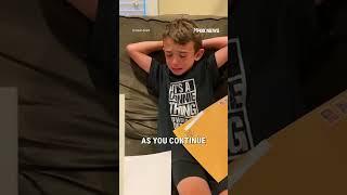 Boy brought to tears after receiving gift from Trump