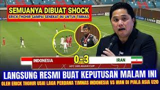  KEPUTUSAN SANGAT GILA & MENGEJUTKAN Erick Tohir !! Hasil Akhir 3-0 Timnas Indonesia vs Iran di AFC