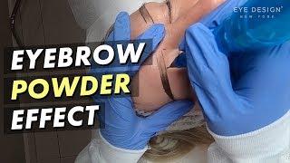 Getting Powder/Ombré brows | Permanent makeup | Full procedure video | Eye Design NY