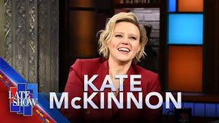 Stephen Colbert Says “I Think I Love You” To Kate McKinnon