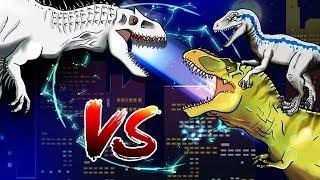 Dinosaurs Battle | BLUE, T-Rex VS Indominus rex | Jurassic World Final Battle