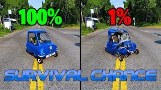 Best of Realistic Survival Chance Crashes #3 | BeamNG.drive