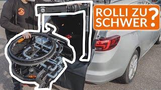 Rollstuhlverladung im Kofferraum dank Lift