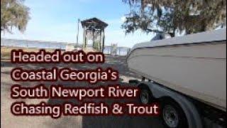 Escaping Winter, Day 1 of my Coastal Georgia Adventure, Chasing Redfish & Speckled Trout