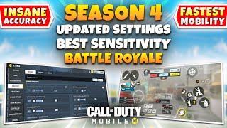 The MOST BALANCED SETTINGS For Season 4 Battle Royale | COD Mobile | BEST SENSITIVITY For BR (2025)