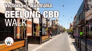 Geelong CBD Walk: Regional Victoria‍️【4k】