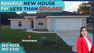 Beautiful NEW House for Less Than $210,000 in Inverness  - No HOA / No CDD