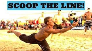 Beach Volleyball Defense |  Footwork for Digging the Line Shot