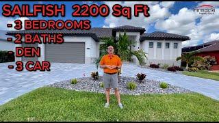 Home Tour Of New Construction Project Walk Through In Cape Coral, Florida Sailfish Model