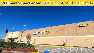 Shopping at Walmart Supercenter on 13th Street in St Cloud, Florida - Store 1086