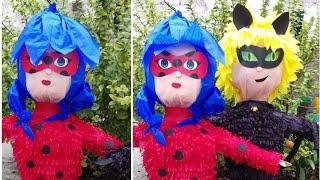 como Hacer una piñata de Ladybug fácil y económica!! 