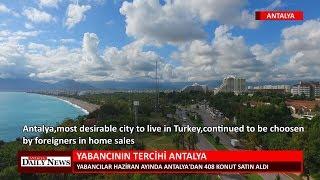 YABANCININ TERCİHİ ANTALYA