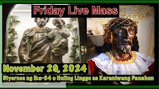 Quiapo Church Live Mass Today Friday November 29, 2024