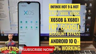 INFINIX HOT 9 PLAY FRP BYPASS. INFINIX X680, X680B, X680C FRP BYPASS WITHOUT PC. 2023 UPDATE.