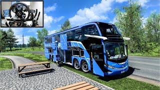 Smoothest Bus Driving Like You've Never Seen | Euro Truck Simulator 2 - Moza R9 Setup